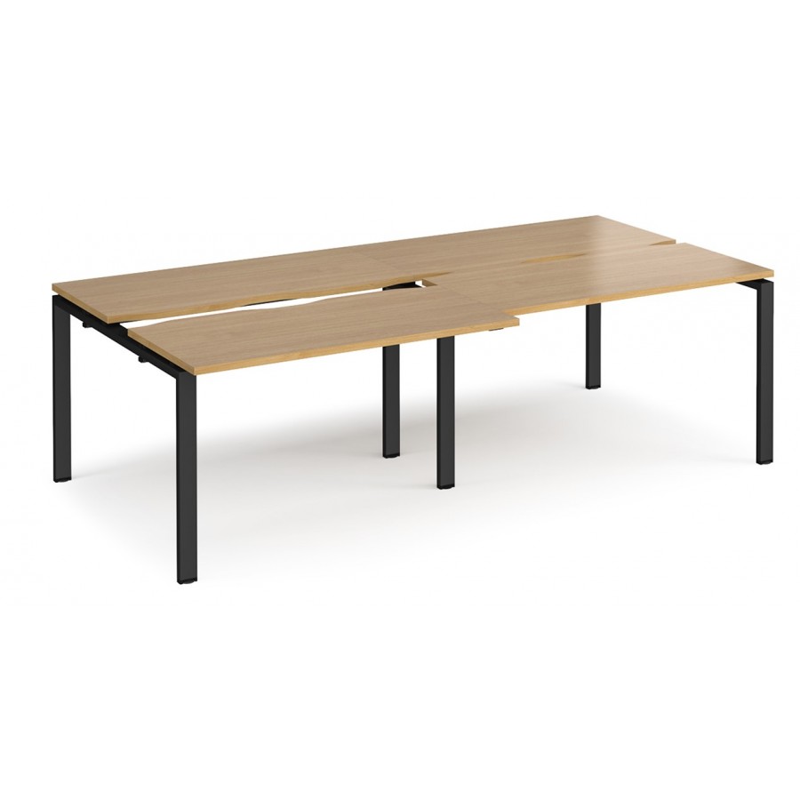 Adapt 1200mm Deep Sliding Top Double Back to Back Bench Desk